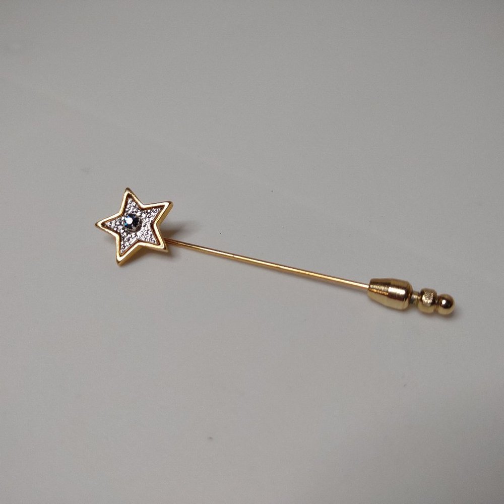 Two Tone Avon Star Stick Pin